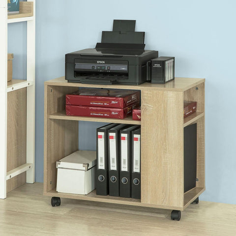SoBuy Kaappi Pyörillä lastulevyä Beige FBT34-N