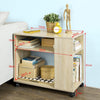 SoBuy Kaappi Pyörillä lastulevyä Beige FBT34-N