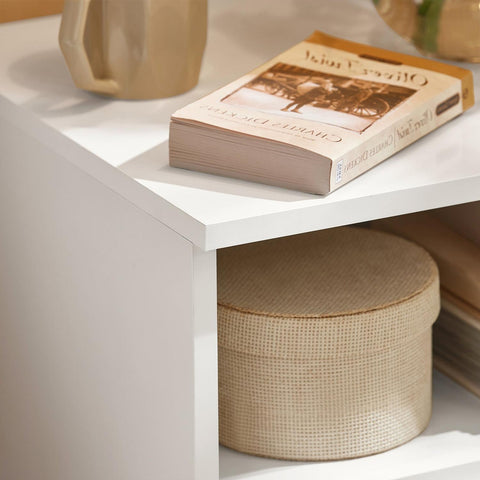 SoBuy Yöpöytä 1 Laatikko puukuitulevyä Valkoinen FBT112-W