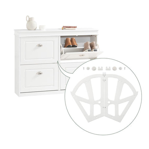 Pre-sale SoBuy Metallinen Polttopuuteline Sisälle  polypropeenia Valkoinen SDA08-W