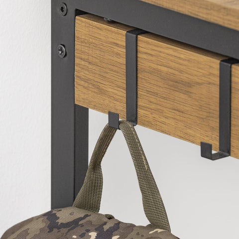 SoBuy Tietokonepöytä puukuitulevyä ja Metalli Beige FWT43-N