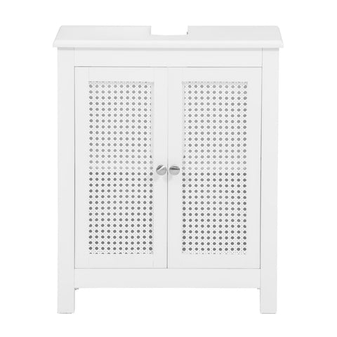 SoBuy Allaskaappi 2 Ovea puukuitulevyä Valkoinen BZR35-W