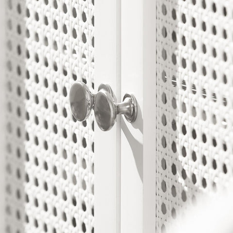 SoBuy Allaskaappi 2 Ovea puukuitulevyä Valkoinen BZR35-W