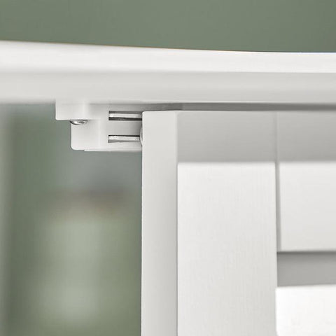 SoBuy Allaskaappi 2 Ovea puukuitulevyä Valkoinen FRG237-W