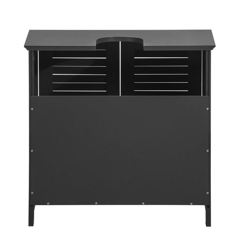 SoBuy Allaskaappi 2 Ovea puukuitulevyä Harmaa FRG237-DG